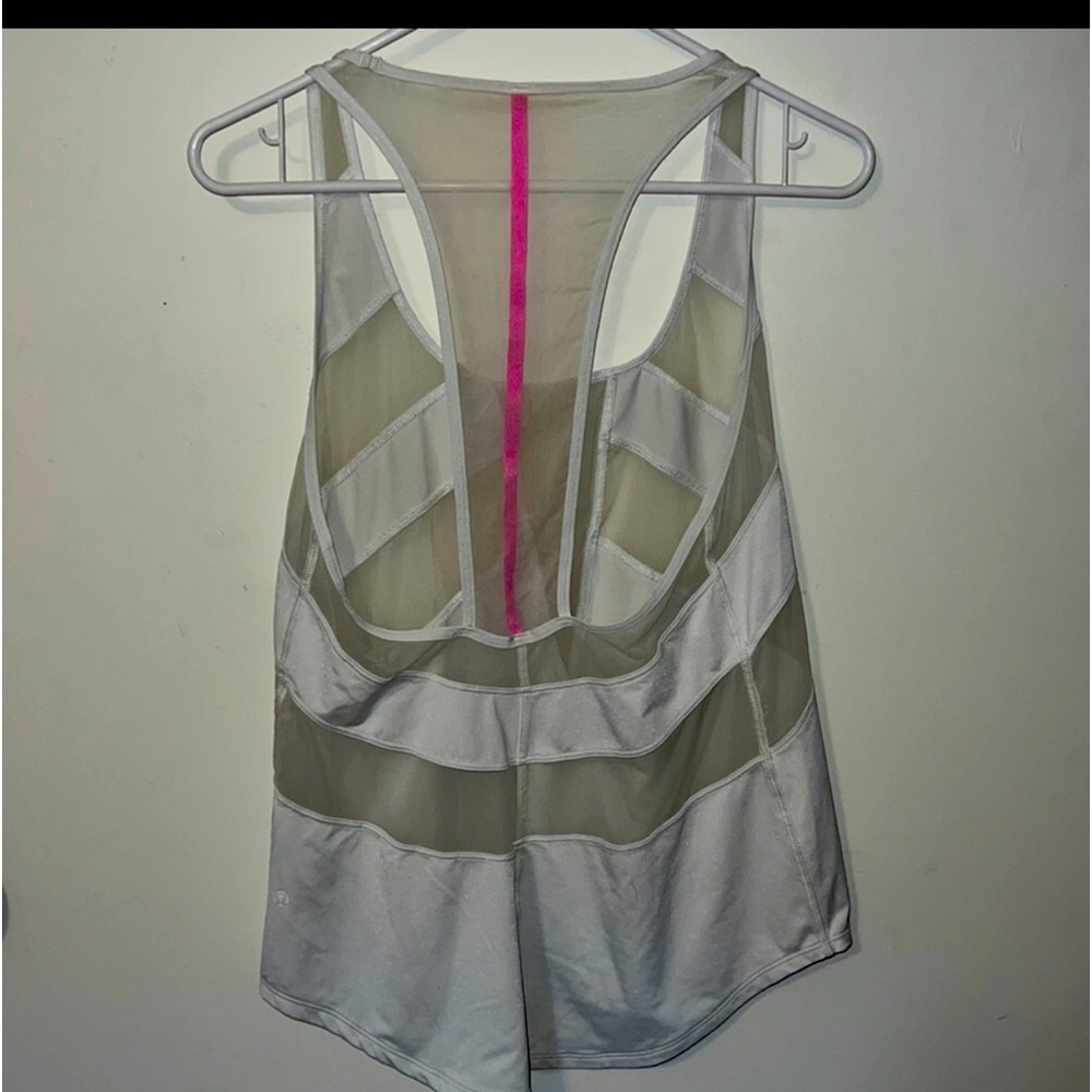 Lululemon white racer back EUC